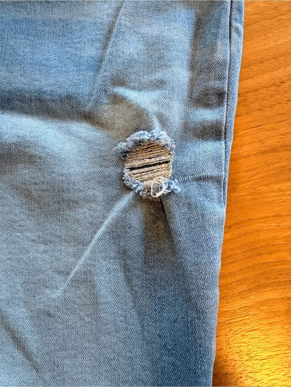 Light Blue Girls Denim Shorts